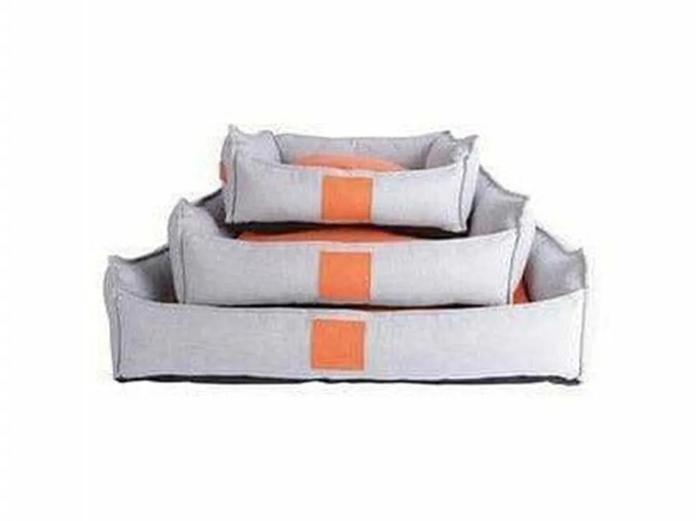 MOON BED - M ORANGE &  GRAY Pets Qatar