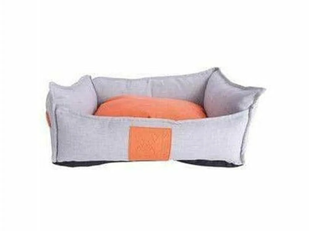 MOON BED - M ORANGE &  GRAY Pets Qatar