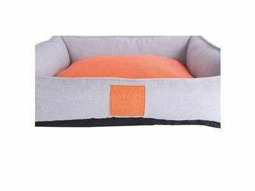 MOON BED - M ORANGE &  GRAY Pets Qatar
