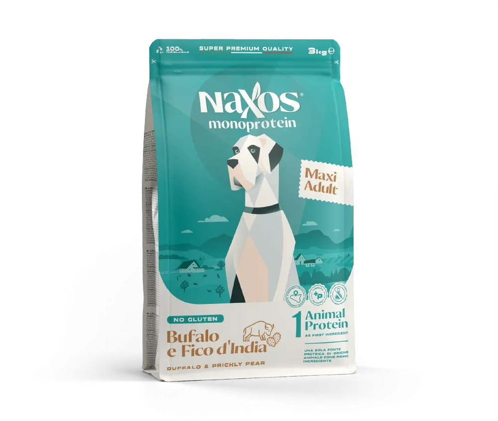 Naxos ADULT MAXI Bufalo and prickly pear 3kg Pets Qatar