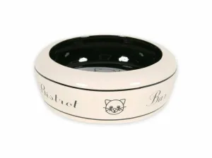 No Waste Ceramic Cat Bowl Bar - White 300ml Pets Qatar