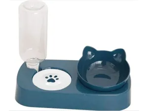 Non-slip oblique mouth cat bowl home style with drinking jug Pets Qatar