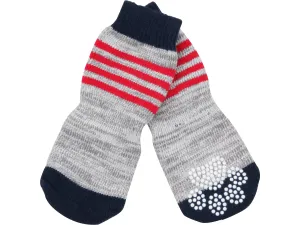 PAWISE Anti Slip Socks-Stripes  4PK Pets Qatar