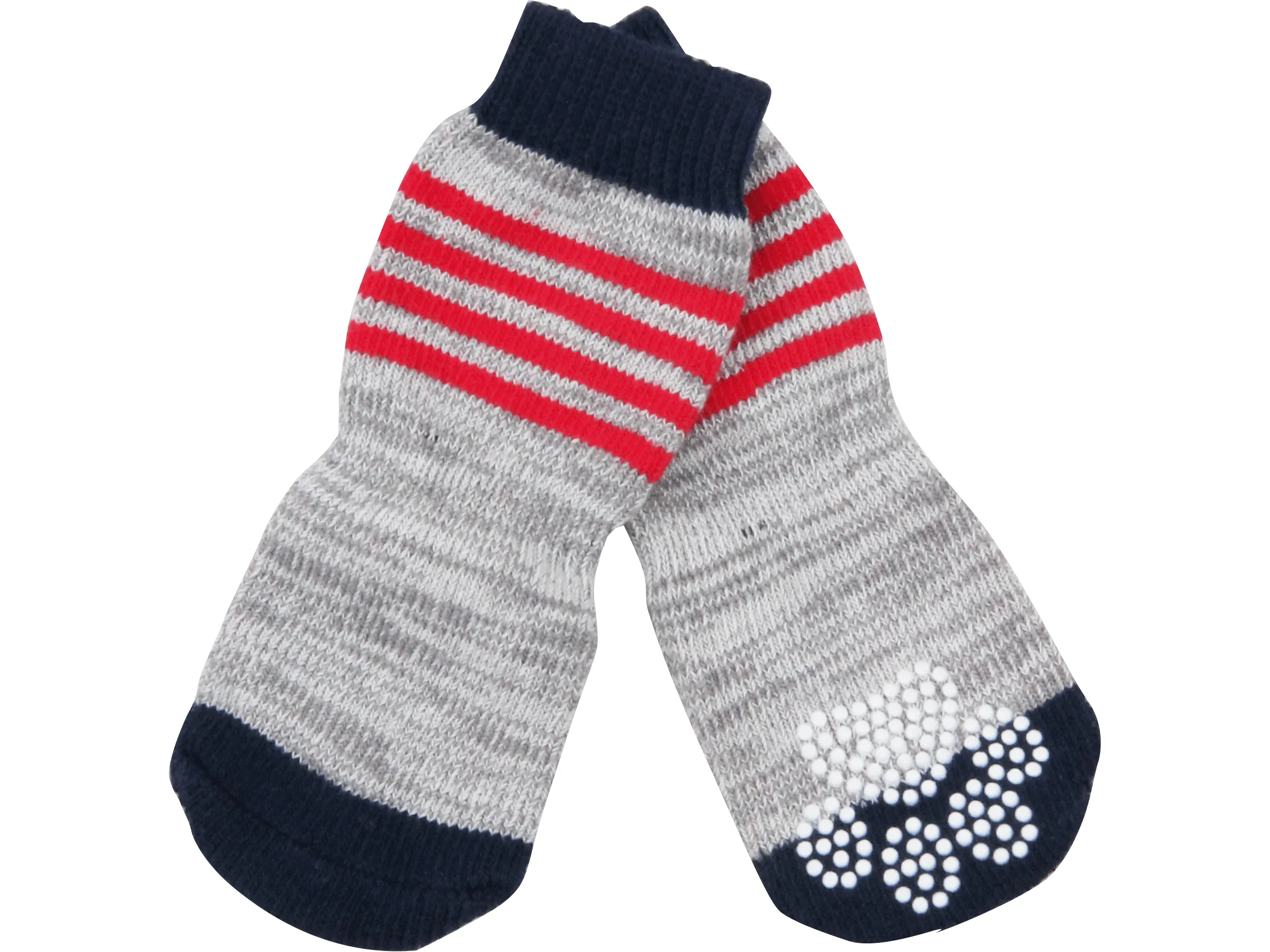 PAWISE Anti Slip Socks-Stripes  4PK Pets Qatar
