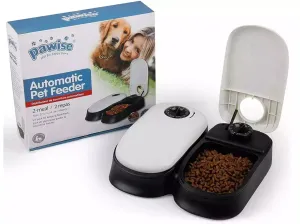 PAWISE  auto feeder-double 27x7x24cm Pets Qatar