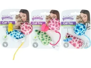 PAWISE Cat Toy - Mice & Ball Pets Qatar