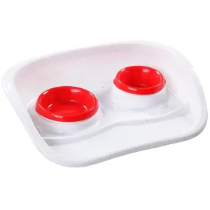 Pawise Dinner Set With 2 Bowls Pets Qatar
