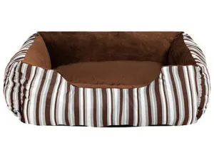 Pawise Dog Bed Cuddler -Brown Strip Pets Qatar