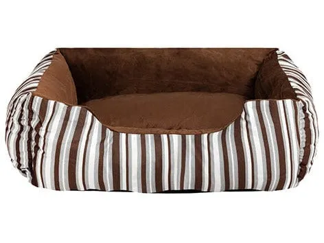 Pawise Dog Bed Cuddler -Brown Strip Pets Qatar