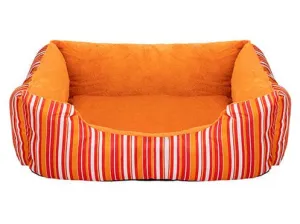 Pawise Dog Bed Cuddler -Orange Strip Pets Qatar