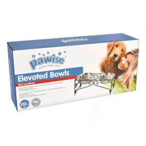 Pawise Double Diner Feeder 350Ml X 2 Pets Qatar