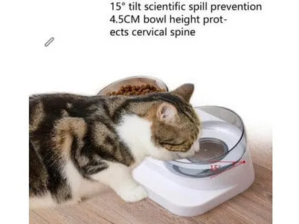 PAWISE  Double Dinner  (Removable bowls)     2  x 400 ml Pets Qatar