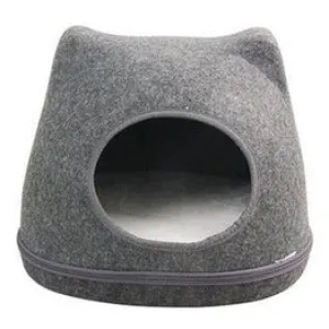 PAWISE  Felt Cat Iglo Grey 40cm Pets Qatar