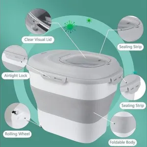 PAWISE Foldable food bucket,25L Pets Qatar