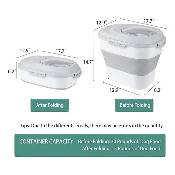 PAWISE Foldable food bucket,25L Pets Qatar