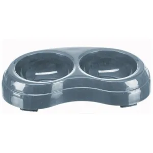 Pawise Plastic Twin Bowl 2 * 0.2L Pets Qatar