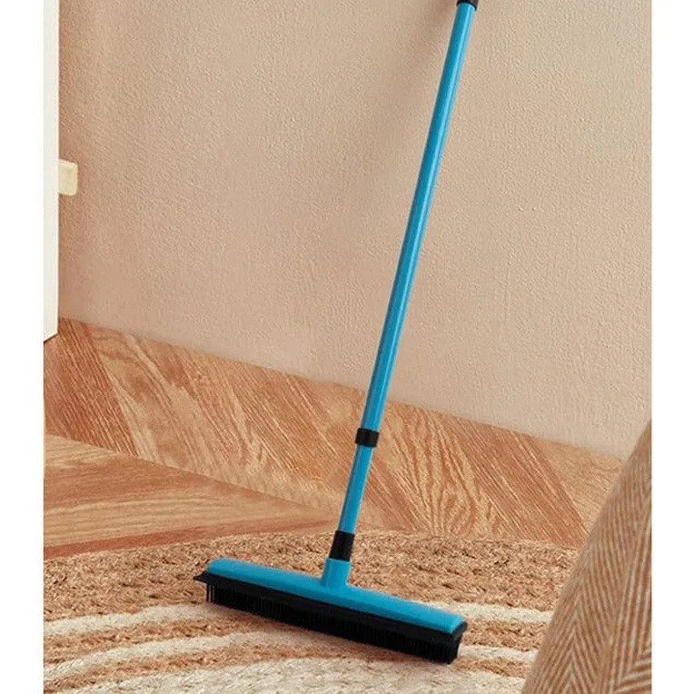 Pawise Rubber Broom  W/Adjustable  Handle Pets Qatar