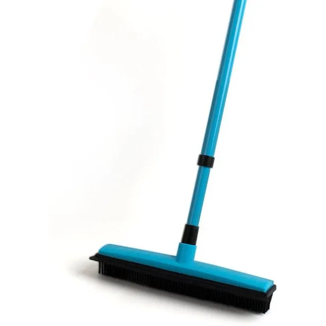 Pawise Rubber Broom  W/Adjustable  Handle Pets Qatar