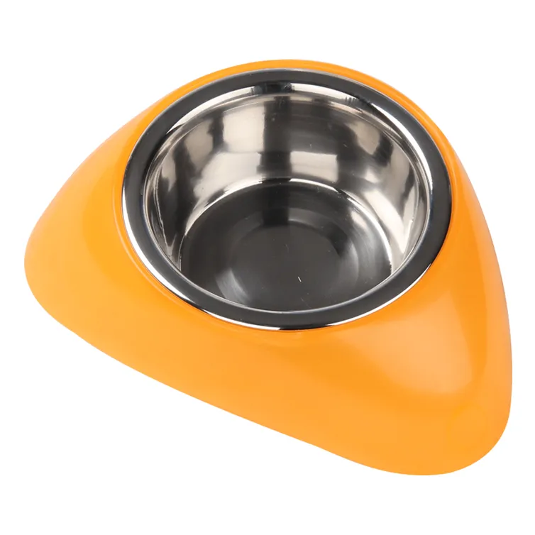 PAWISE stainless steel bowl w/plastic stand Pets Qatar