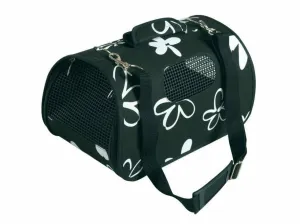 PET CARRIER FLOWER BLACK LARGE Pets Qatar