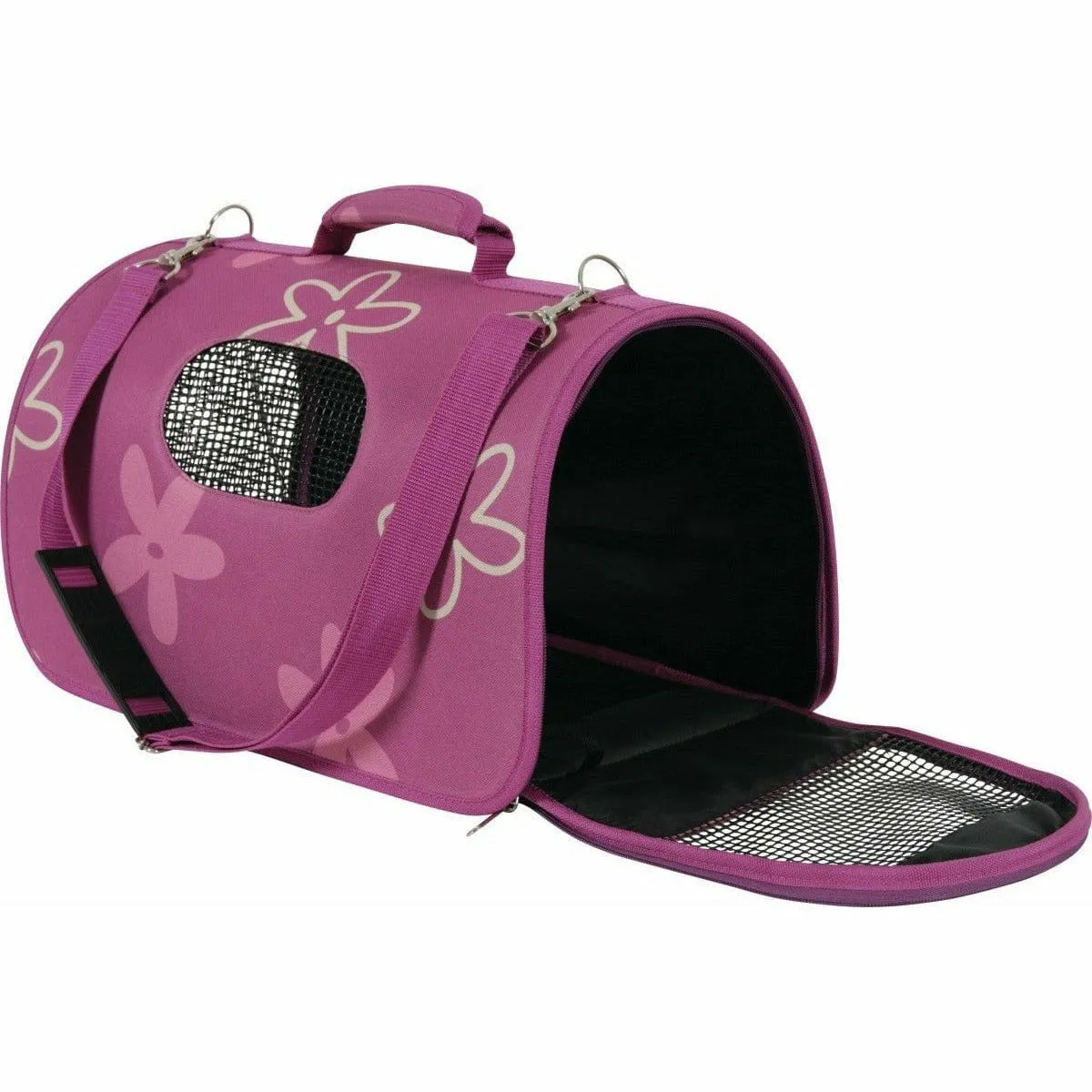 PET CARRIER FLOWER PLUM SMALL Pets Qatar