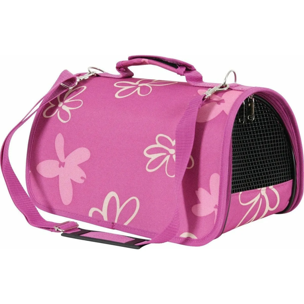 PET CARRIER FLOWER PLUM SMALL Pets Qatar