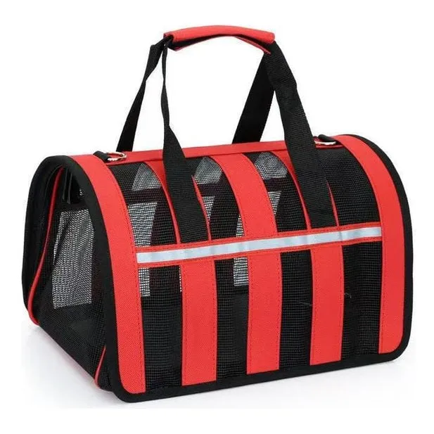 Pet Carrier Oxford cloth   glue net 48X27X25cm Pets Qatar