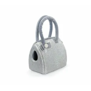 Pet Carrier With Bow - Silverglitter - Sm Pets Qatar