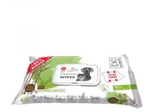 Pet Cleaning Wipes Bamboo Extra Large 28 X 18 CM - 30 Pcs Pets Qatar