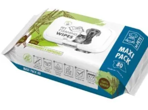 Pet Cleaning Wipes Bamboo - Maxi Pack 20 X 15 CM - 80 Pcs Pets Qatar