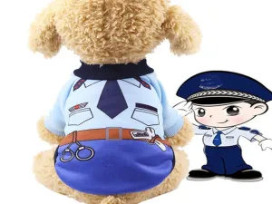Pet Clothes Police Pattern Pets Qatar
