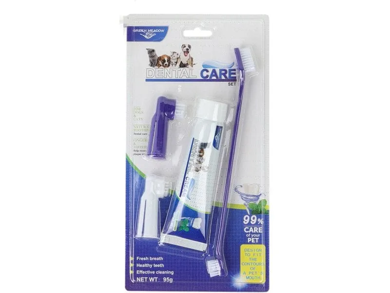 Pet Teeth Cleaning Set as Photo Pets Qatar