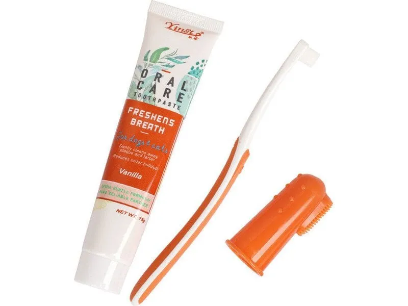 Pet Teeth Cleaning Set Vanilla Pets Qatar