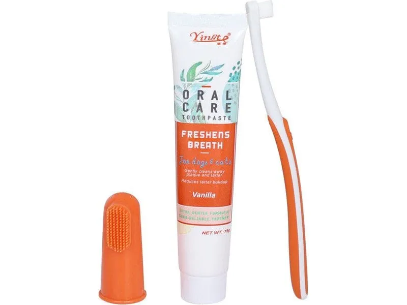 Pet Teeth Cleaning Set Vanilla Pets Qatar