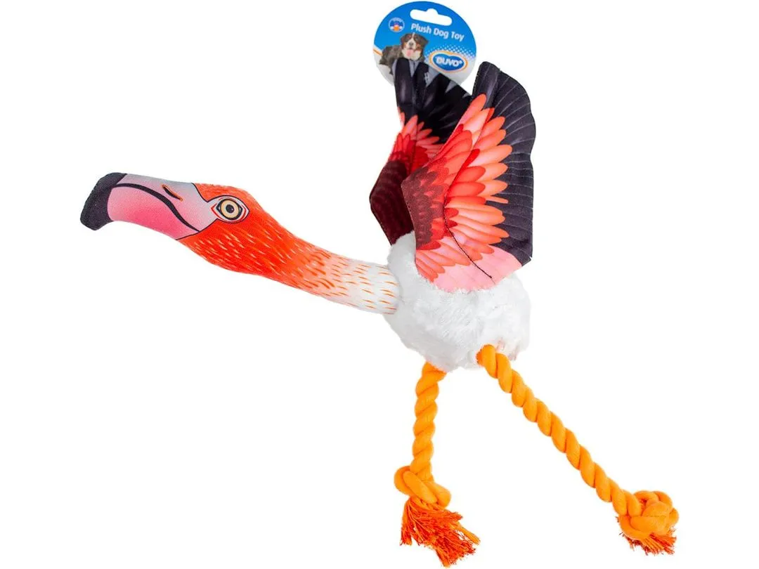 PLUCHE FLYING FLAMINGO 10x30x43,5cm mixed colors Pets Qatar