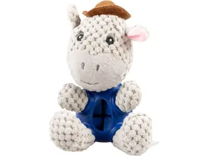 Plush & rubber donkey dispenser 17x11x10cm Multicolour Pets Qatar