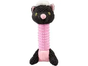 Plush & rubber skunk 24x12x16cm Multicolour Pets Qatar
