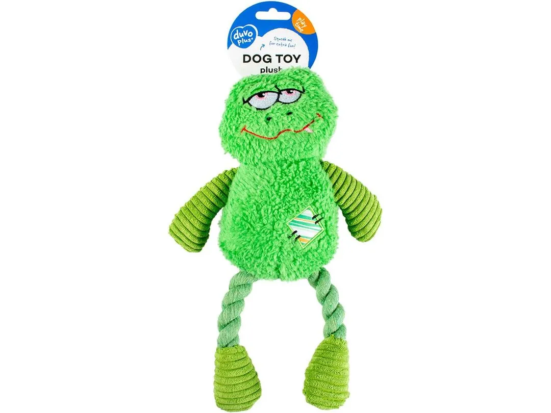 PLUSH FROG SILLY 16x30x7cm green Pets Qatar