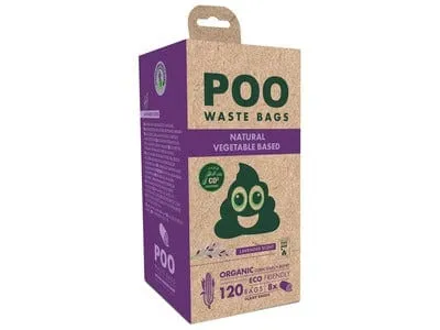 POO Dog Waste Bags (120 bags) - Lavander Scented Pets Qatar