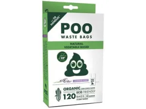 Poo Easy Tie handles Dog Waste Bags (120 bags) - Lavender Scented Pets Qatar