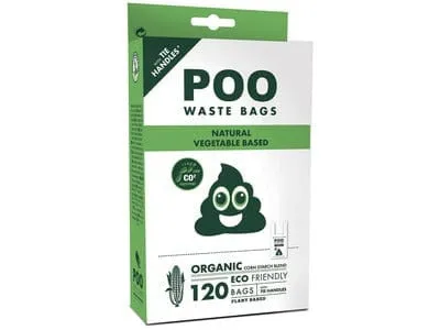 Poo Easy Tie handles Dog Waste Bags (120 bags) - Non Scented Pets Qatar