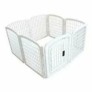 PUPPY PLAYPEN IN PLASTIC - M WHITE Pets Qatar