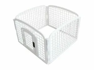 Puppy Playpen In Plastic - S White Pets Qatar