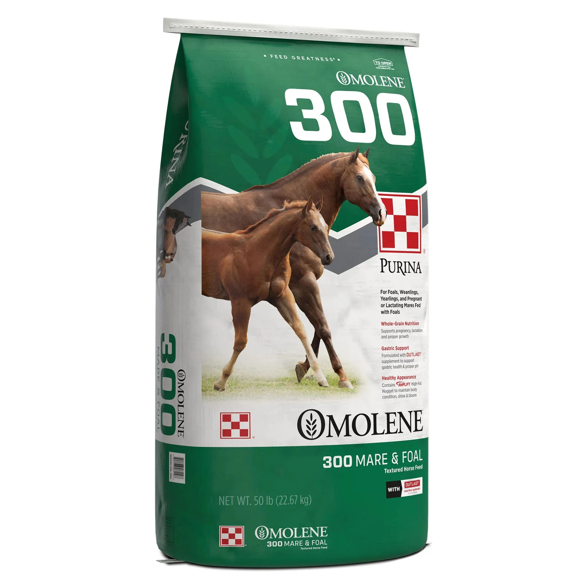 Purina® OMOLENE 300 MARE   FOAL BG TEXT 50# 1/8