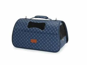 Quilted pet bag 50x27x27cm BLUE Pets Qatar