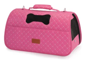Quilted pet bag 50x27x27cm PINK Pets Qatar