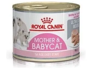 Royal Canin Feline Health Nutrition Mother & Babycat Mousse (WET FOOD - Cans) 12X195G Pets Qatar