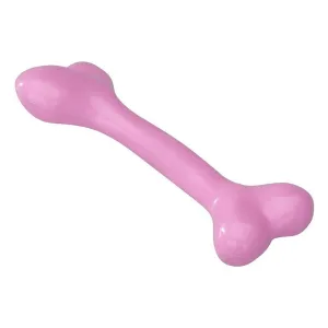 Rubber Bone With Strawberry Flavour L - 20,25CM pink Pets Qatar
