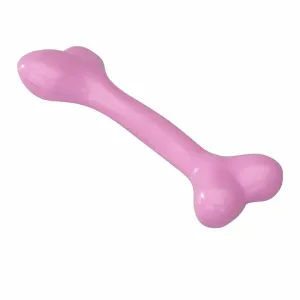 Rubber Bone With Strawberry Flavour S - 14,75CM pink Pets Qatar