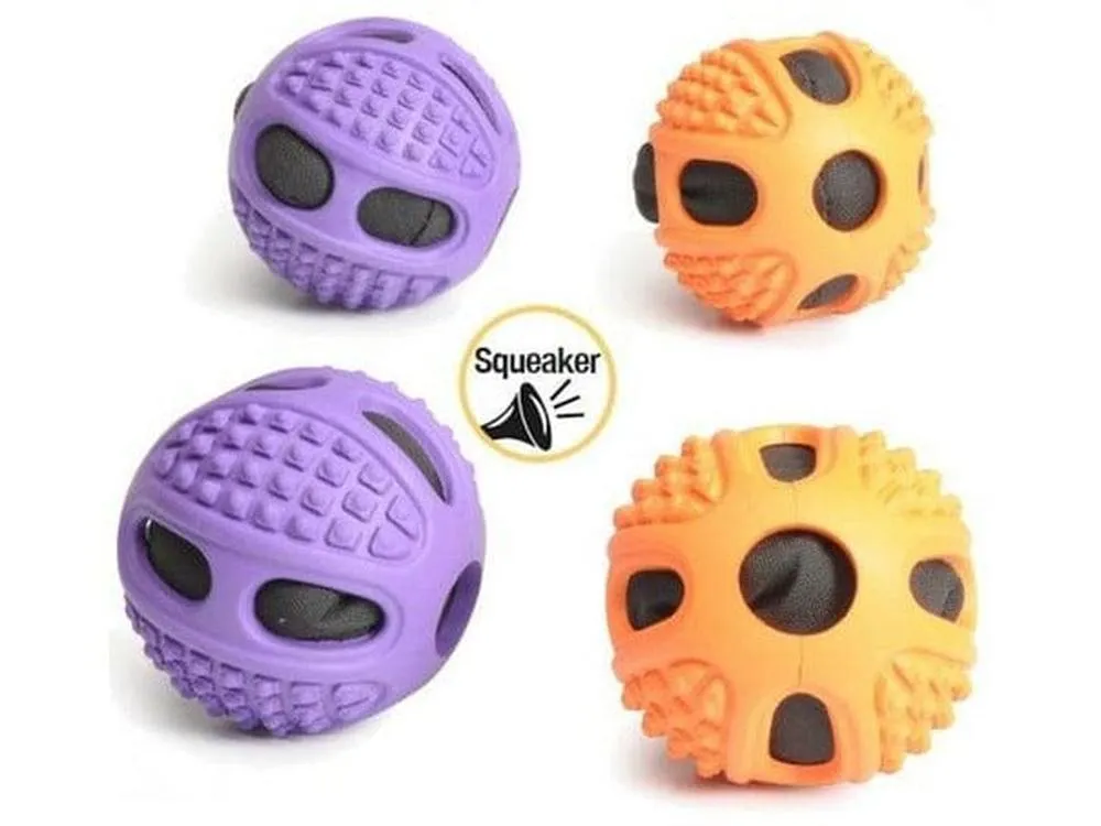 Rubber Dog Toy 63Mm  With Rope - S Pets Qatar